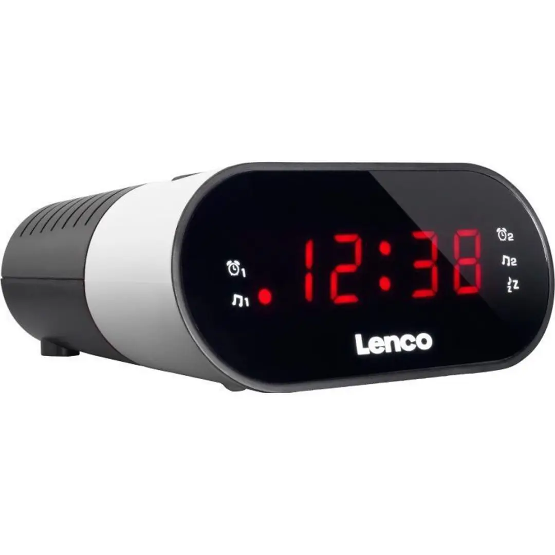 Lenco CR-07 Wekkerradio - Wit