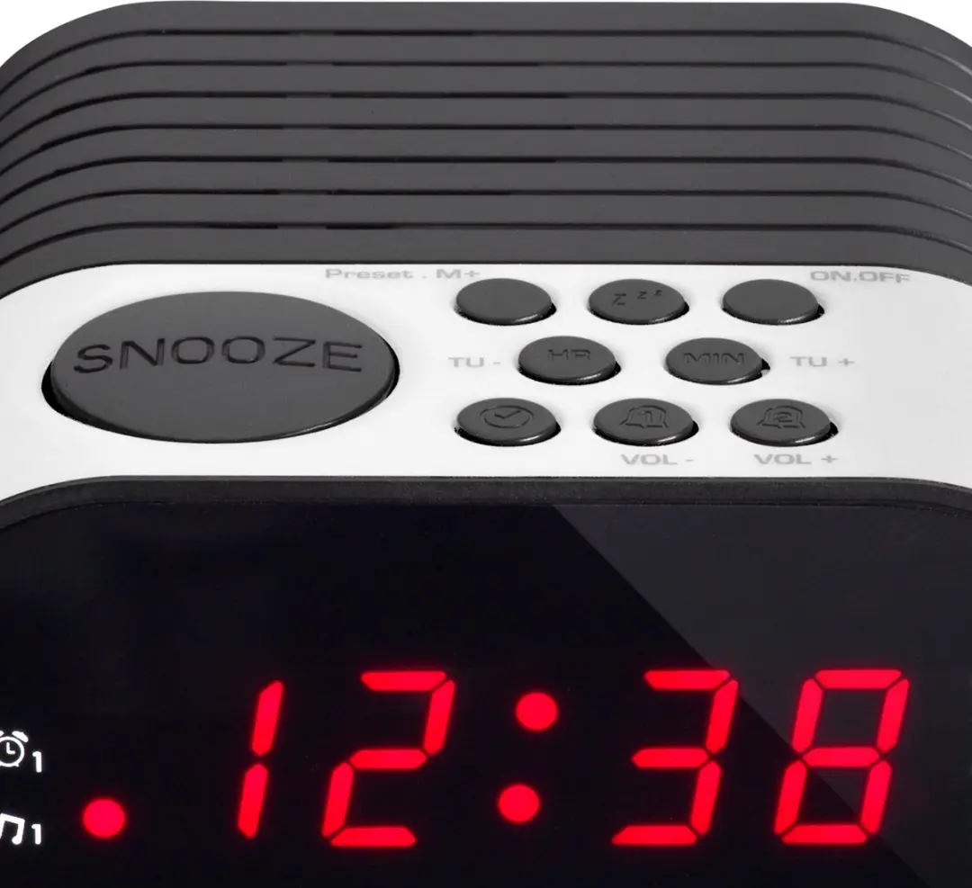 Lenco CR-07 Wekkerradio - Wit