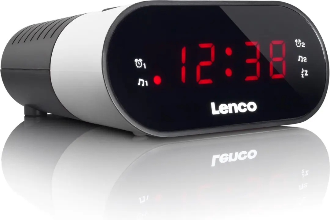 Lenco CR-07 Wekkerradio - Wit