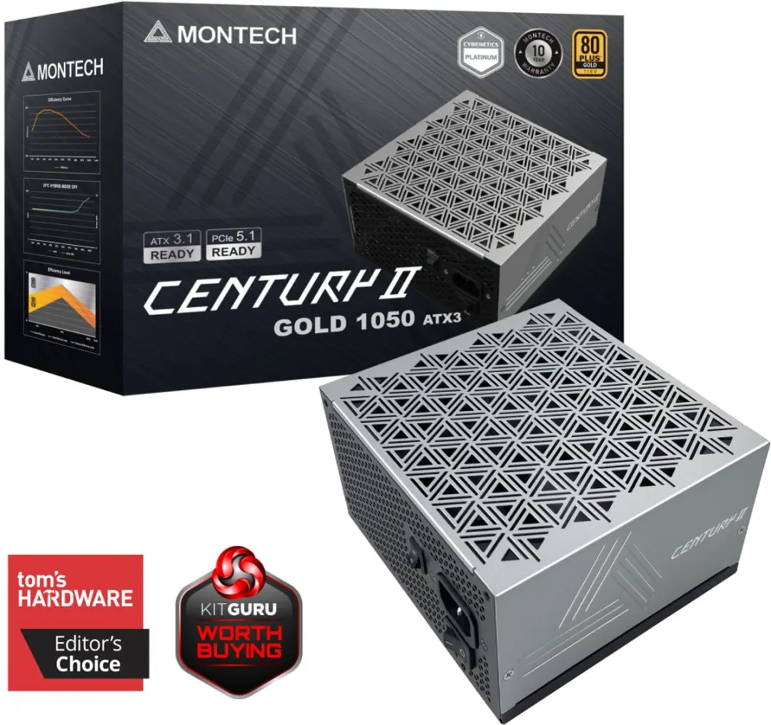 Montech CENTURY II 1050W Voeding