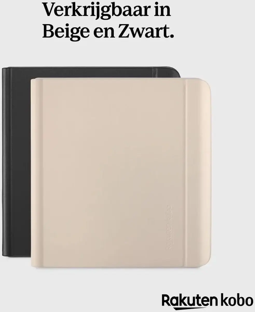 Kobo Libra Colour Hoes - Stylus Case Beige - Met Kobo Stylus 2 Houder - afbeelding 6 van 6