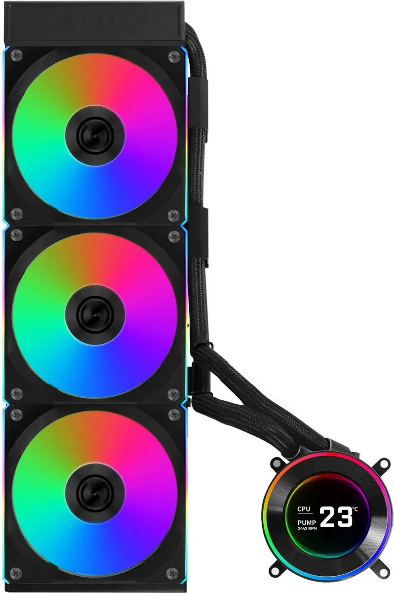 Lian Li Hydroshift II LCD-C 360CL - 3x 120mm Ventilatoren - 2.1" IPS LCD