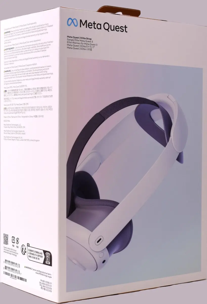 Meta Quest 3 Elite Strap With Battery VR - 899-00560-02 - Zwart/Wit