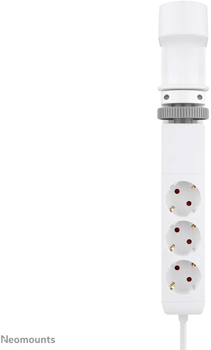 Neomounts DS22-840WH6 Bureaustekkerdoos - 3 Stopcontacten 3680W Wit
