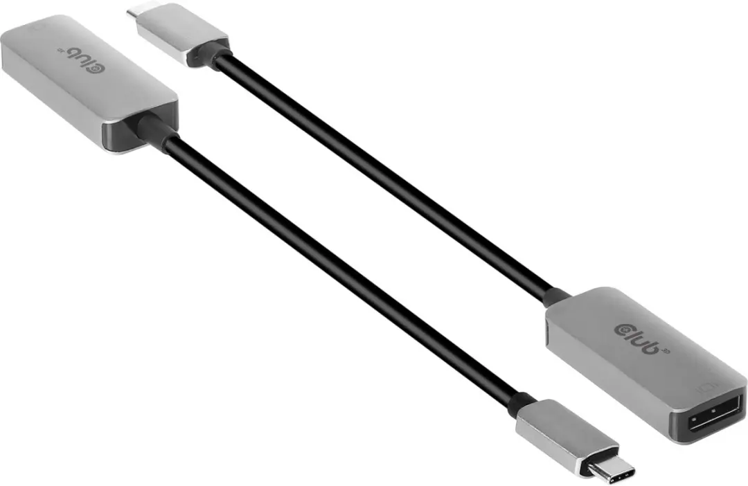 Club 3D USB-C naar DisplayPort 1.4 8K60Hz Adapter - Zwart/Zilver