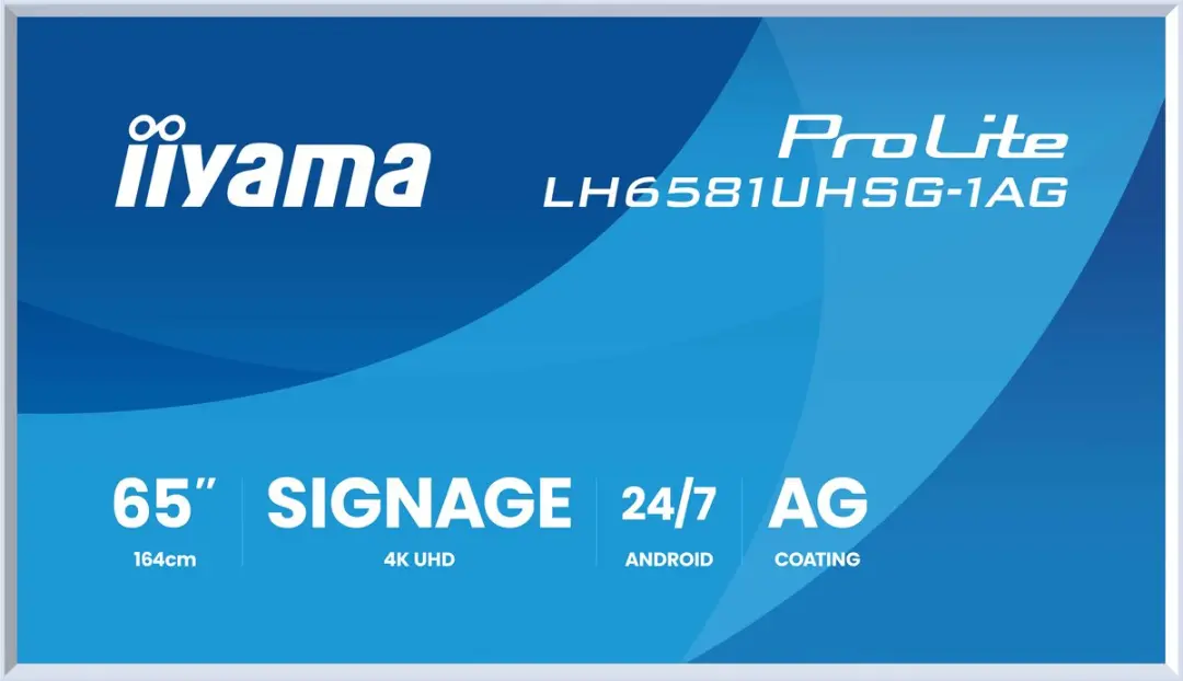 iiyama LH6581UHSG-1AG Beeldkrant 64.5" 4K - Wit - afbeelding 6 van 6