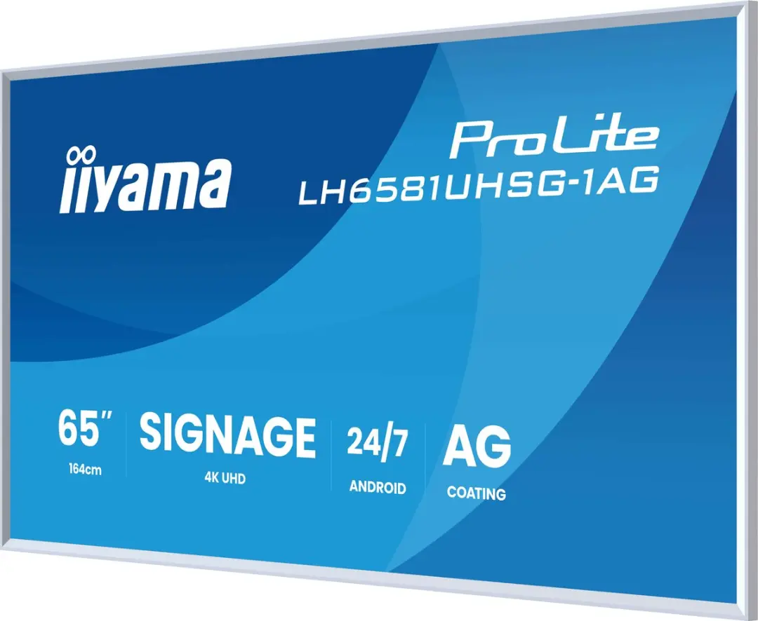 iiyama LH6581UHSG-1AG Beeldkrant 64.5" 4K - Wit