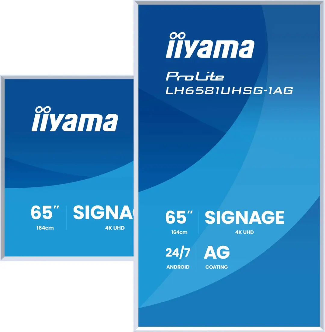 iiyama LH6581UHSG-1AG Beeldkrant 64.5" 4K - Wit