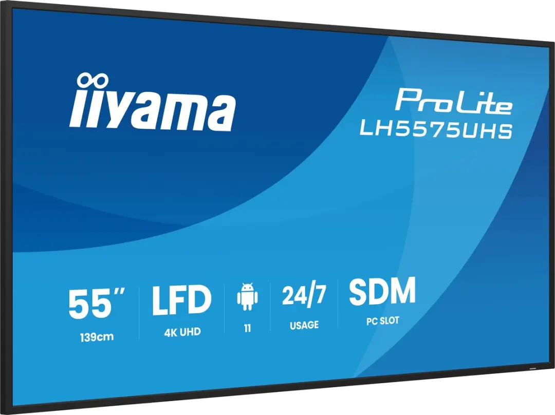 iiyama LH5575UHS-B2AG Digitale Signage 54.6" 4K - Zwart