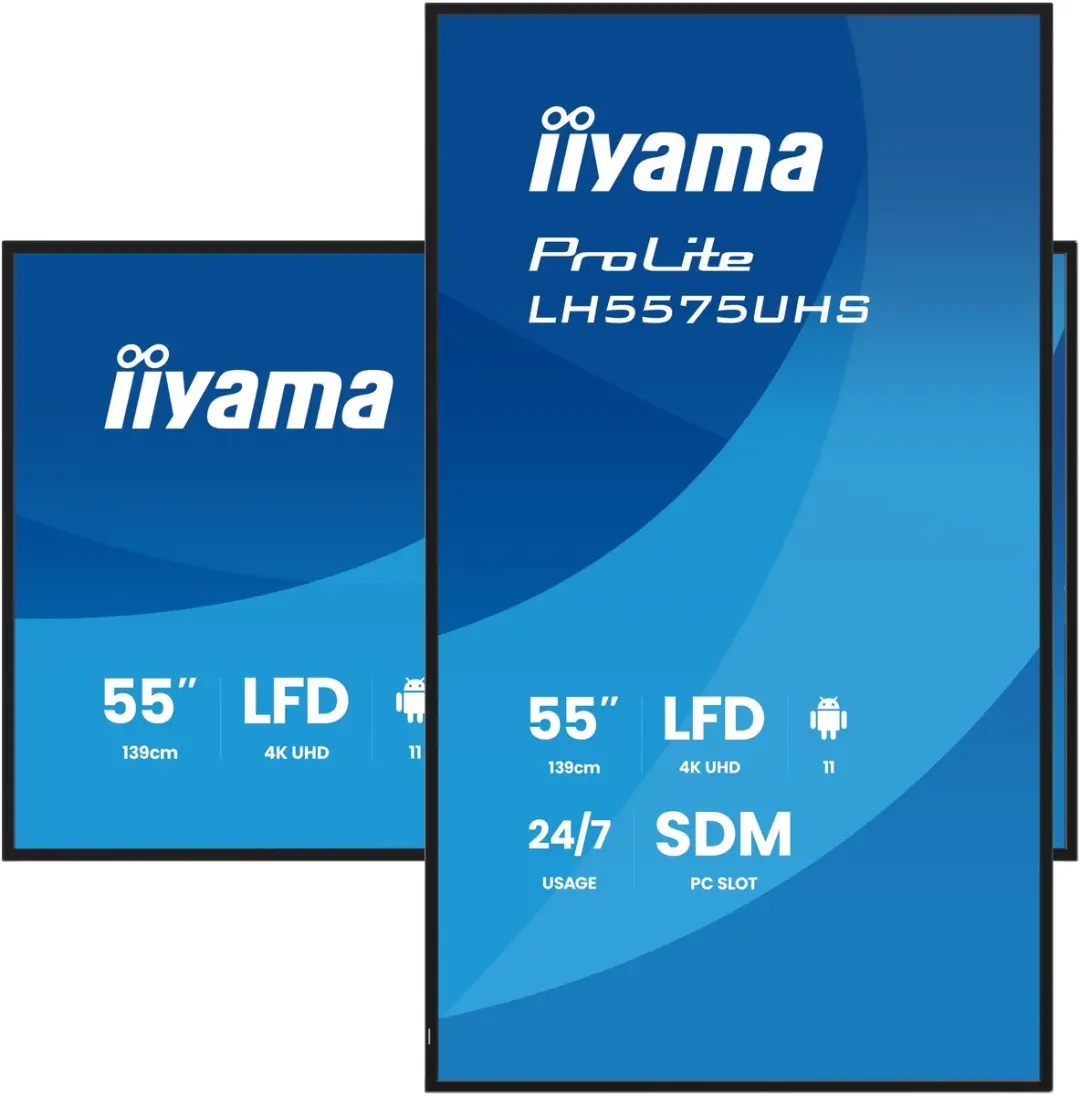 iiyama LH5575UHS-B2AG Digitale Signage 54.6" 4K - Zwart