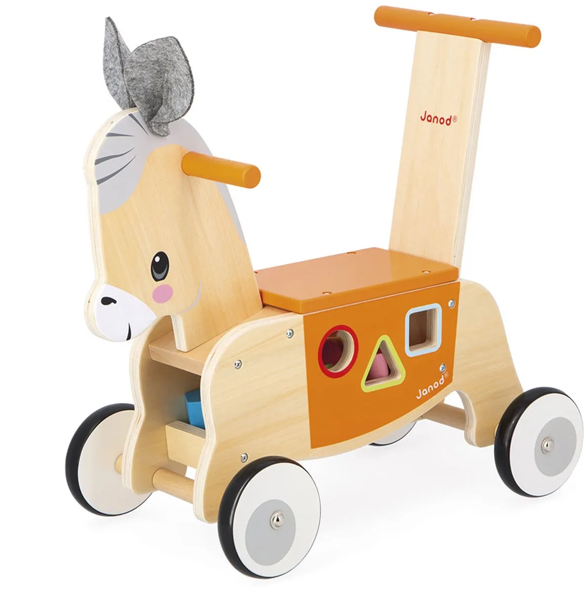 Janod Loopwagen Ezel 11.3325 - Multicolor