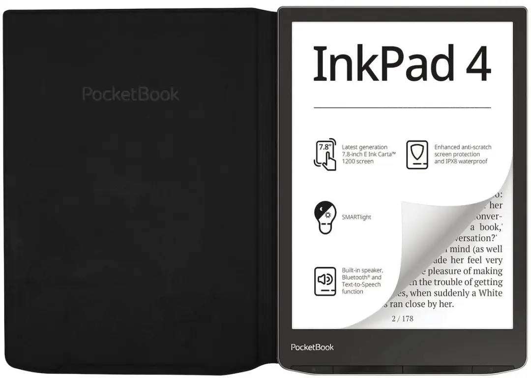 PocketBook Flip Cover HN-FP-PU-743G-RW - Zwart