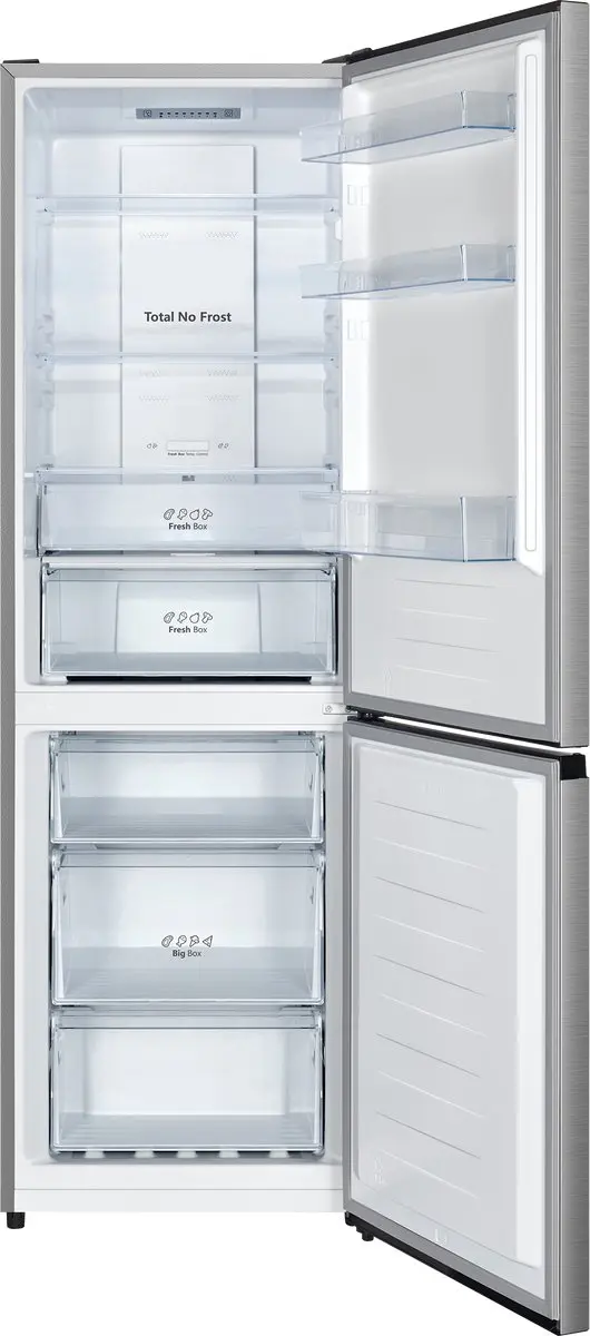 Hisense RB3N300NECA Vrijstaande Koel-Vriescombinatie 304L - RVS