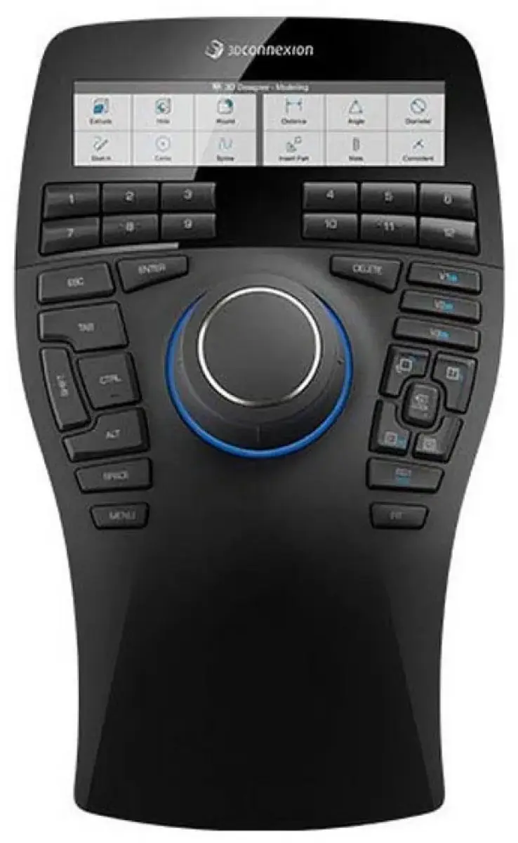 3Dconnexion SpaceMouse Enterprise 3DX-700056 - Linkshandig - 31 Knoppen - Zwart