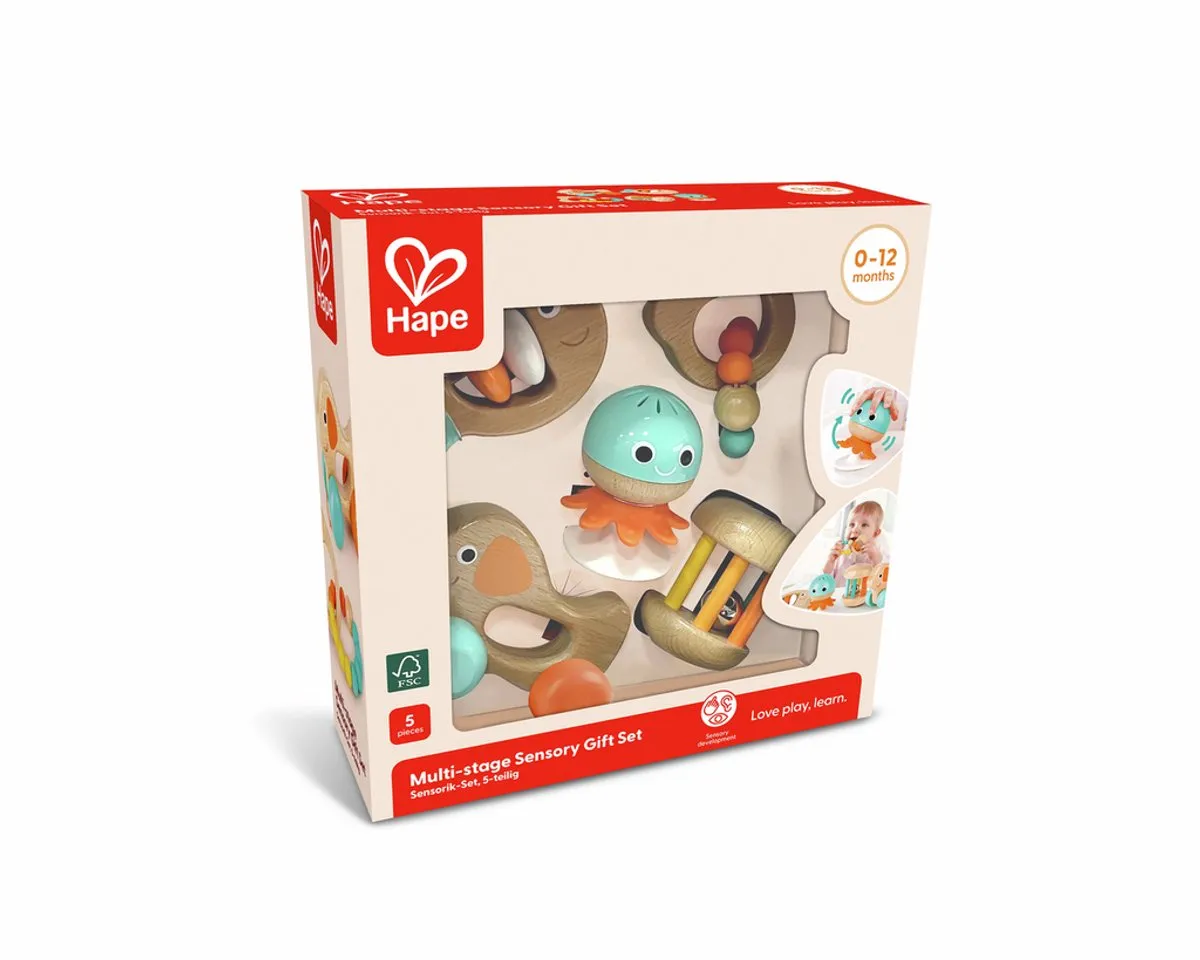 Hape Sensorische Speelgoedset Multicolor - 5 Stuks - afbeelding 6 van 6