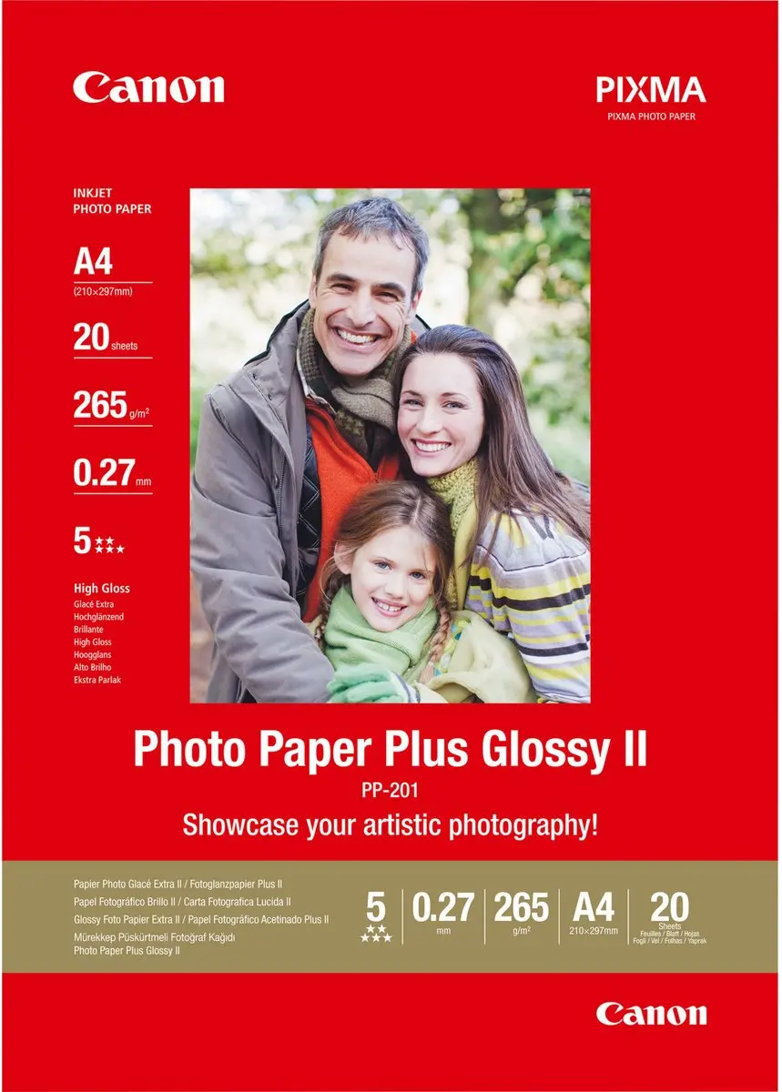 Canon PP-201 Fotopapier A4 - 20 Vel Wit