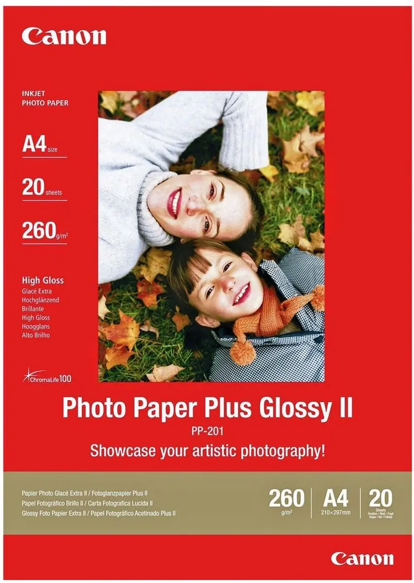 Canon PP-201 Fotopapier A4 - 20 Vel Wit