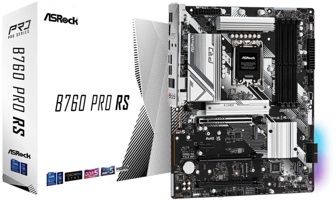ASRock B760 PRO RS Intel LGA 1700 Moederbord