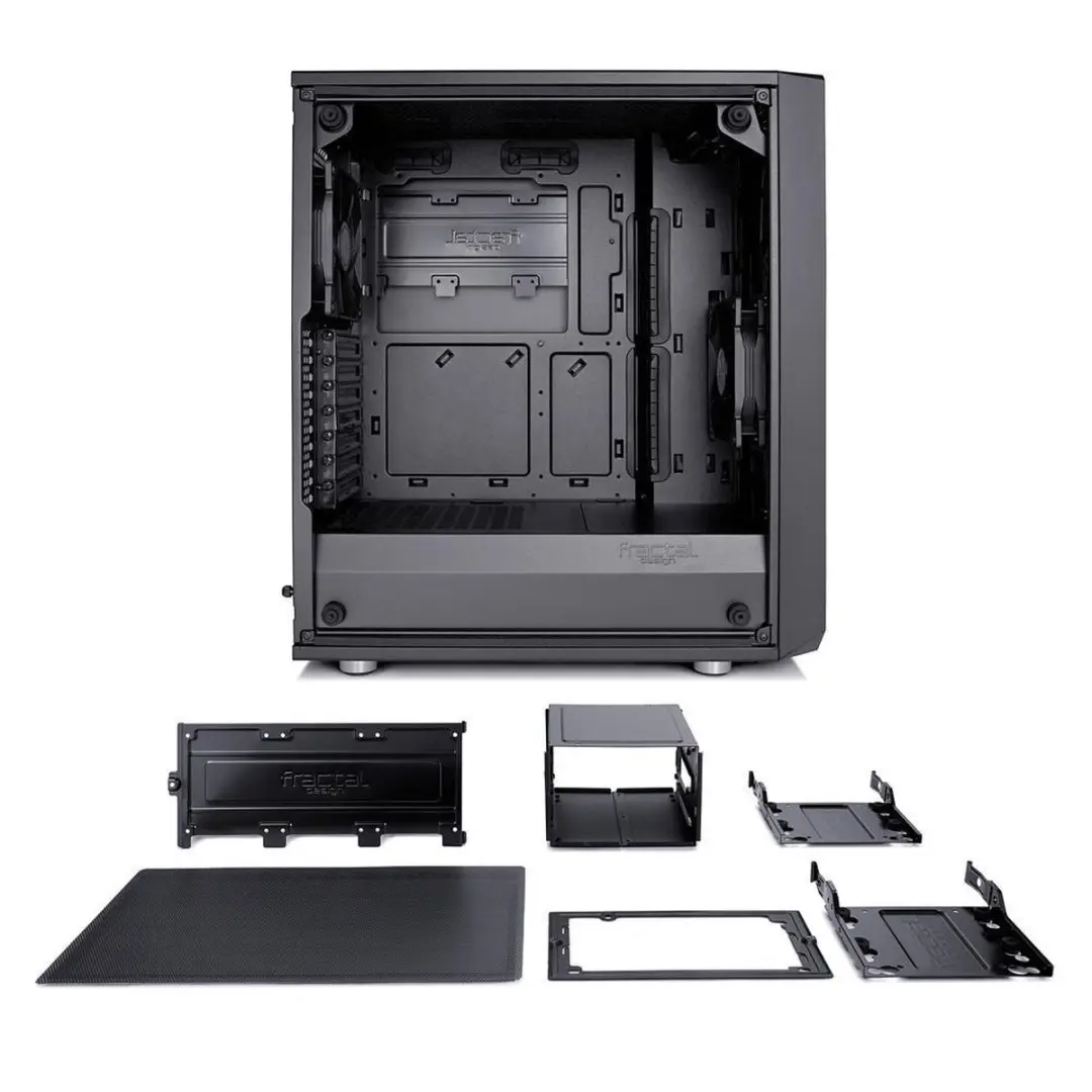 Fractal Design Mesh C Black - ATX Semi-tower - 2 Ventilatoren