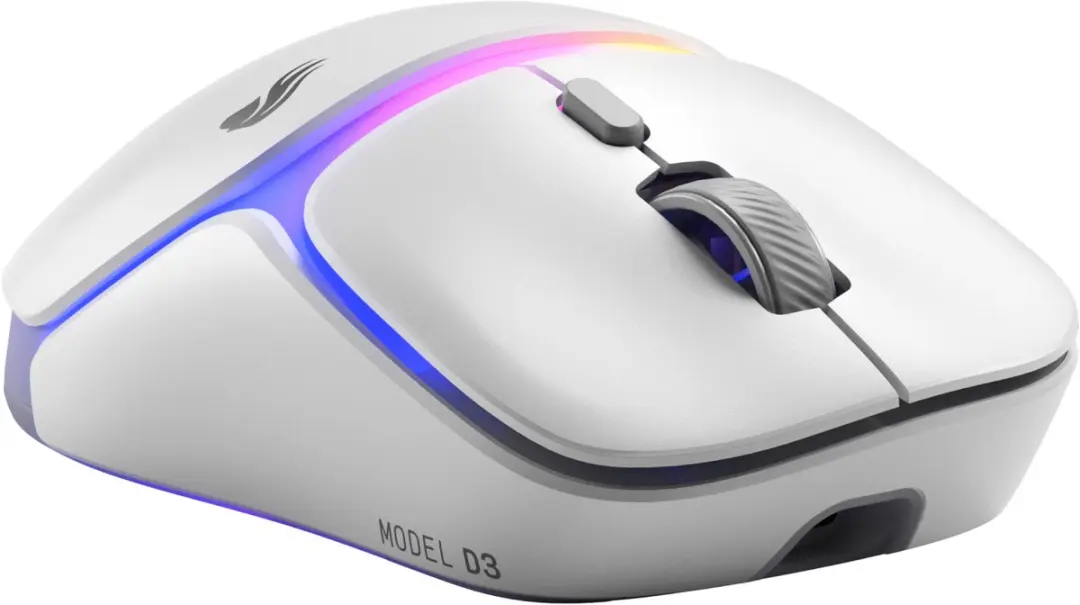 Glorious Gaming D3 GLO-D3-WL-WHT Draadloze Gamingmuis - 6 Knoppen - 30K DPI - Wit