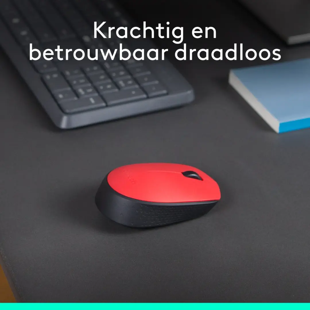 Logitech M171 Draadloze Muis - Rood