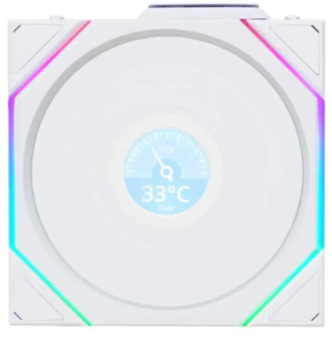 Lian Li Uni TL120 LCD Wireless RGB Ventilator - Transparant