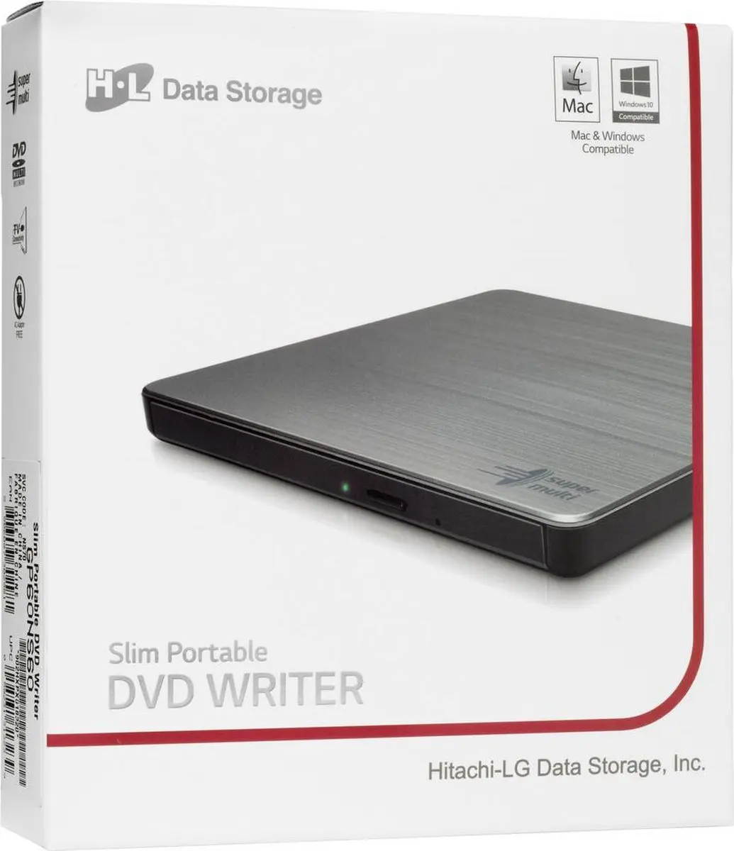 LG HL GP60 Externe DVD-brander - Zilver - afbeelding 6 van 6