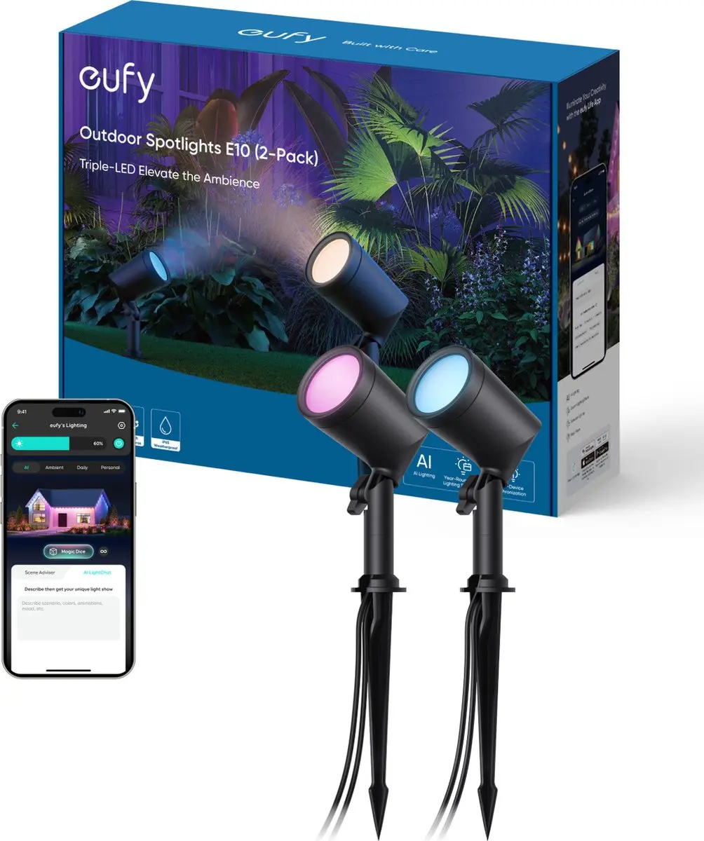 Eufy Buitenverlichting Spotlampen E10 2 Pack