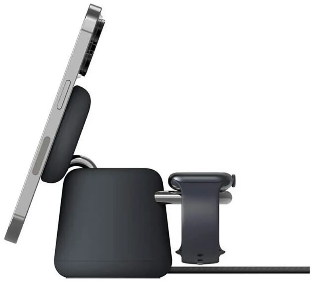 Belkin BoostCharge Pro 2-in-1 Qi2 MagSafe Oplader - Zwart