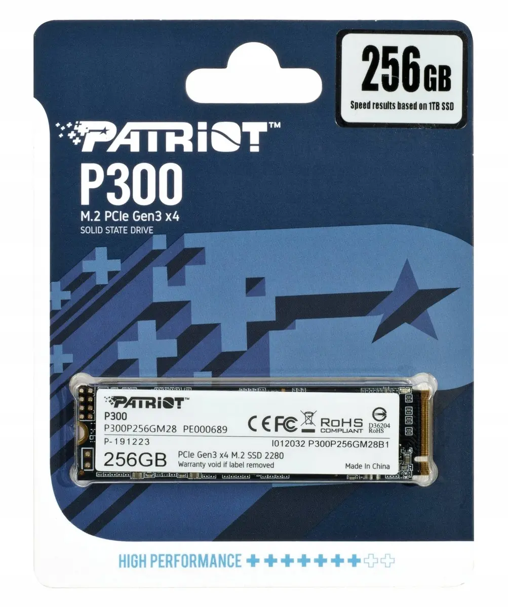 Patriot P300 P300P256GM28 SSD M.2 NVMe 256GB