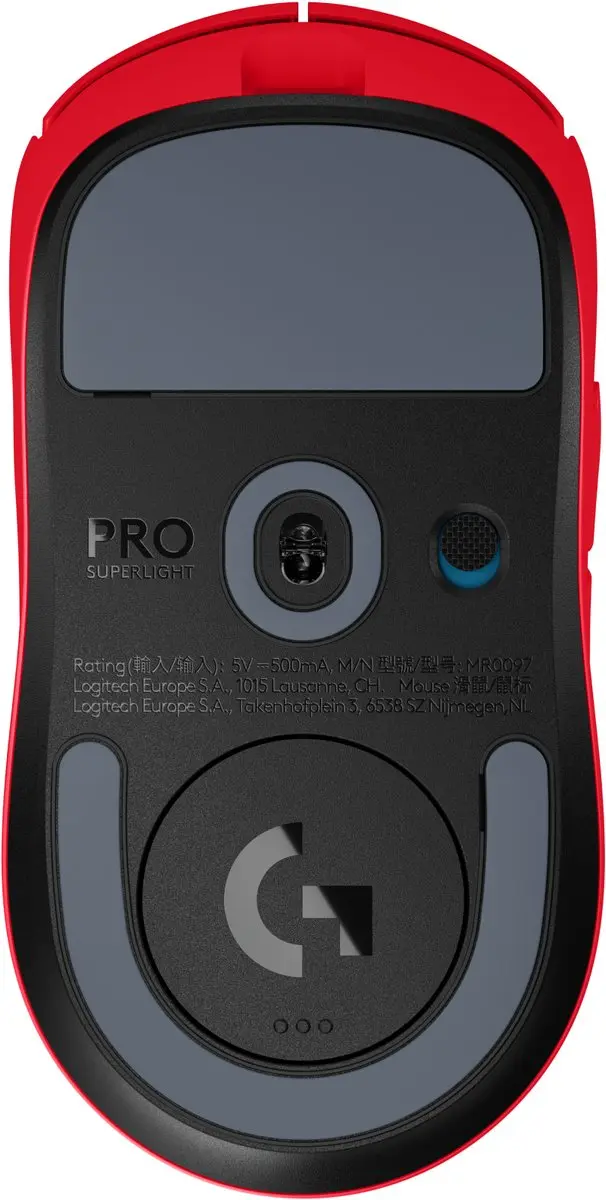 Logitech Muis 910-007551 - 4400 DPI - Rood - afbeelding 6 van 6