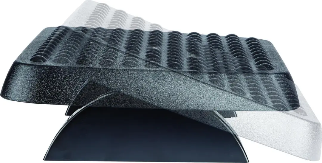 Fellowes Voetensteun Verstelbaar - 100% Gerecycled Plastic - Zwart/Grijs