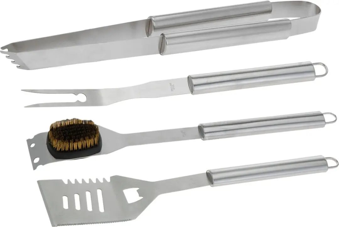 Barbecue Accessoires Set 4-delig - Zilver