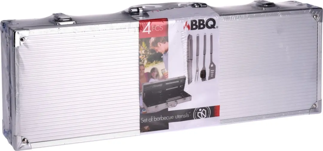 Barbecue Accessoires Set 4-delig - Zilver