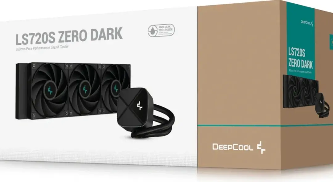 DeepCool LS720S Zero Dark 360mm Koelsysteem - 3x120mm FDB - Zwart
