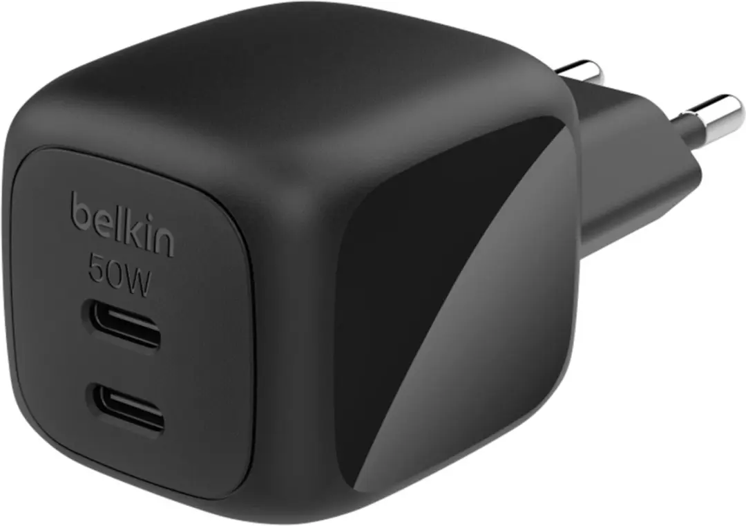 Belkin WCH019KQBK GaN Netvoeding 50W - Zwart - afbeelding 3 van 5