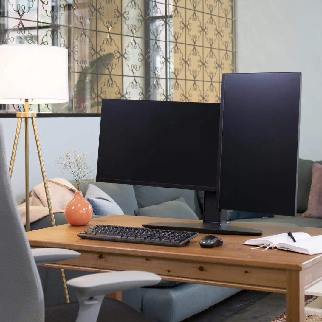 Ergotron Neo Flex Dual Monitor Lift Stand 33-396-085 - Zwart - afbeelding 6 van 6