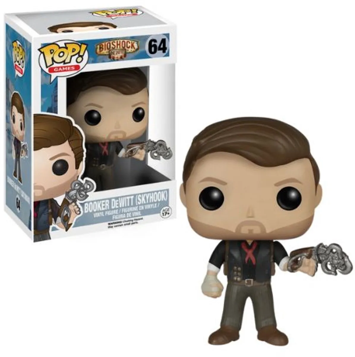 Funko Pop! Bioshock Booker Dewitt With Skyhook FUN6167 - Verzamelfiguur
