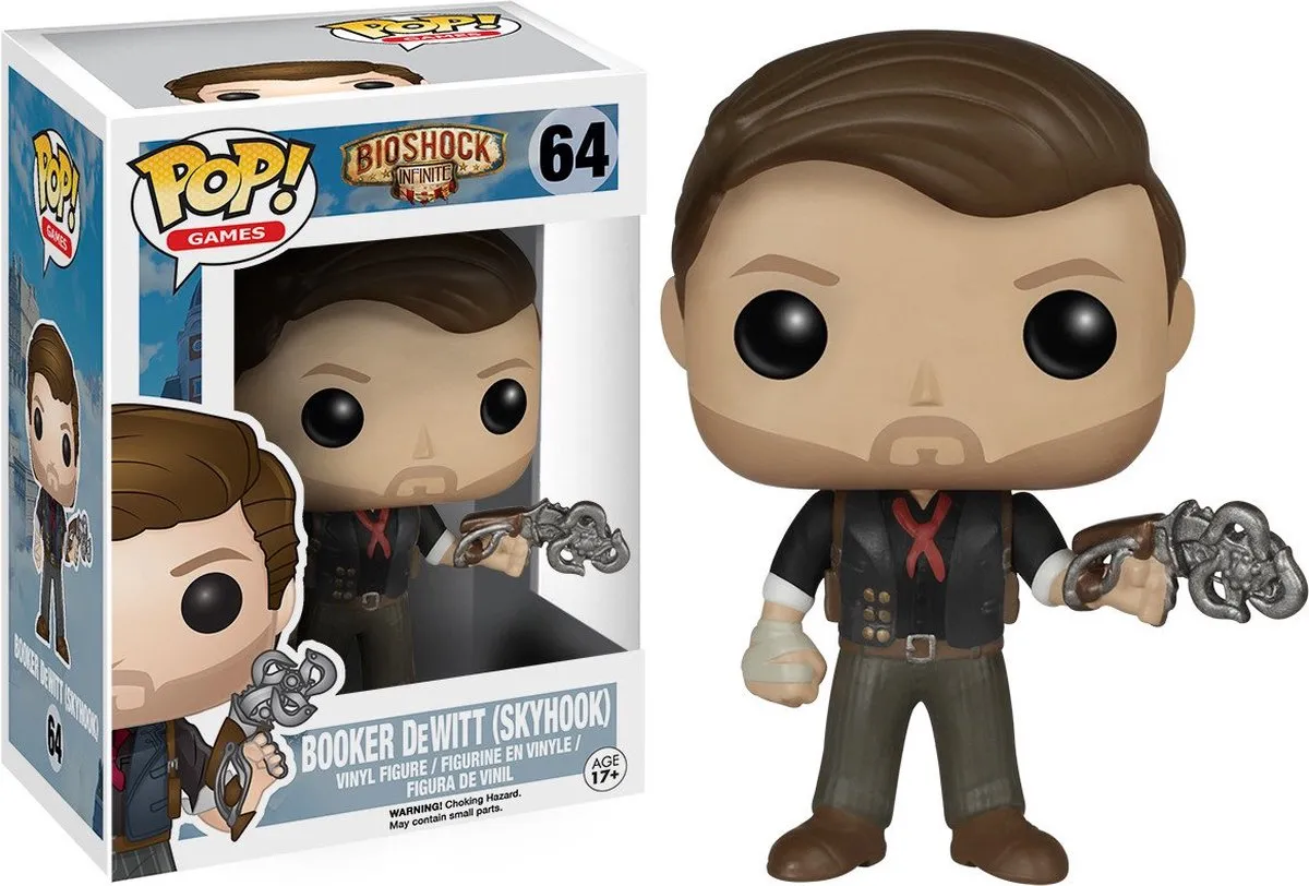 Funko Pop! Bioshock Booker Dewitt With Skyhook FUN6167