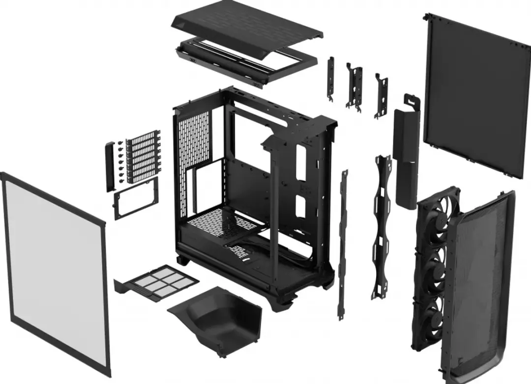 Fractal Design FD-C-MES3A-02 Meshify C Behuizing - 3 Ventilatoren