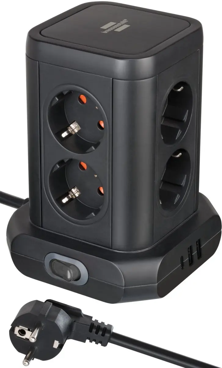 Brennenstuhl Socket Tower 8x USB 3x 20W