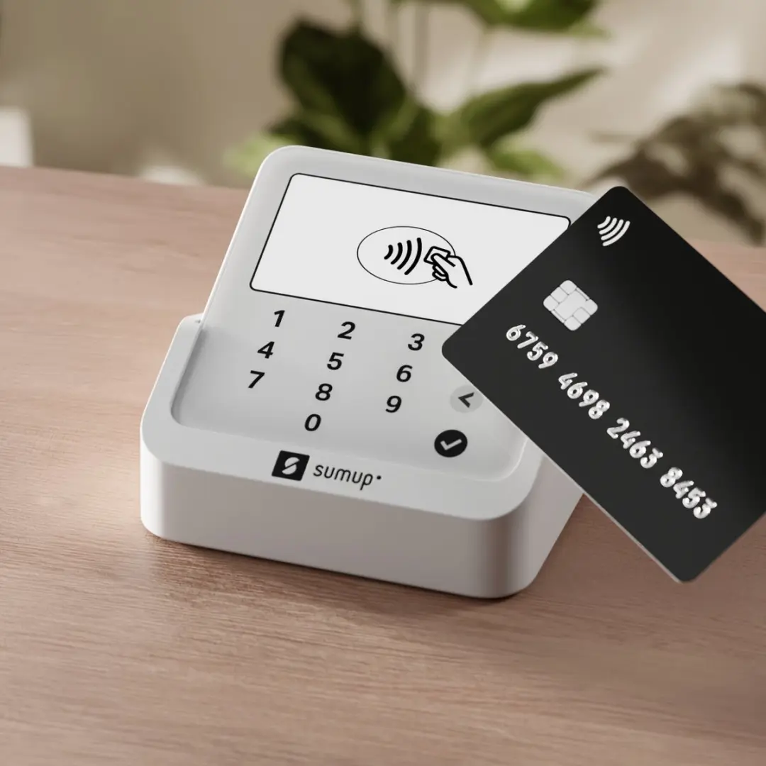 SumUp Solo Lite Contactloos Pinapparaat - Oplaadstation - Wit - afbeelding 6 van 6
