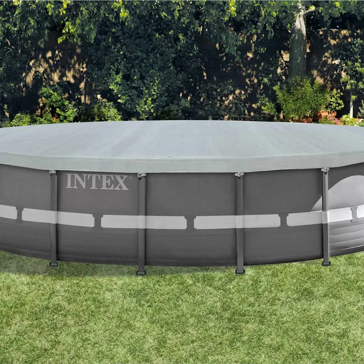 Intex Deluxe Zwembad Afdekzeil 549cm - Grijs