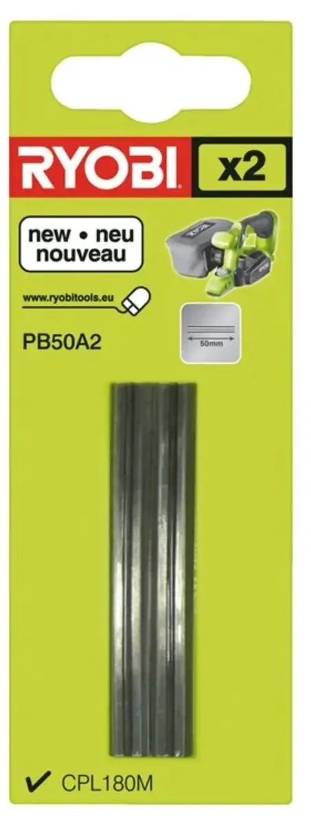 Ryobi PB50A2 Omkeerbare Schaafmesjes 50mm