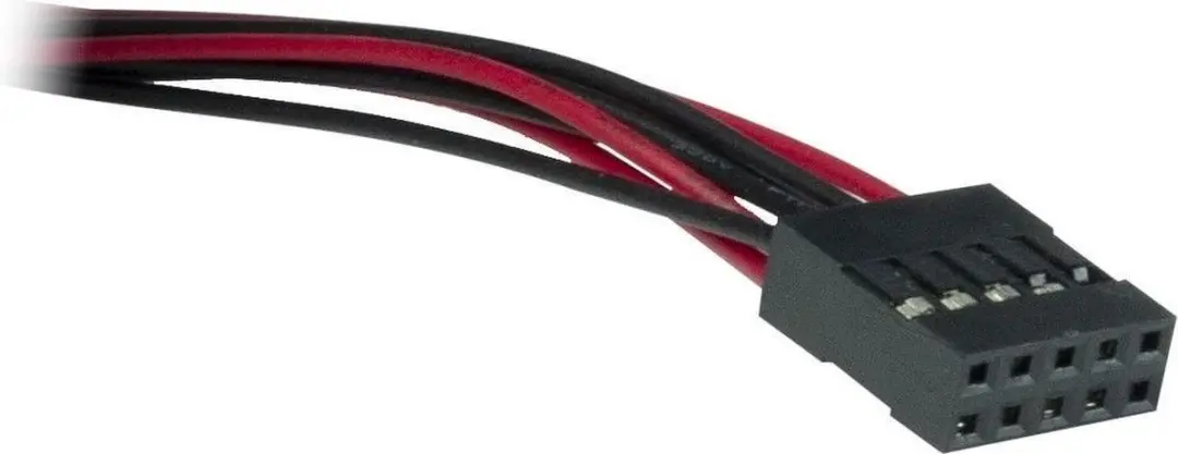 Intertech 88887290 Ventilator 8cm - 4 Stuks Zwart