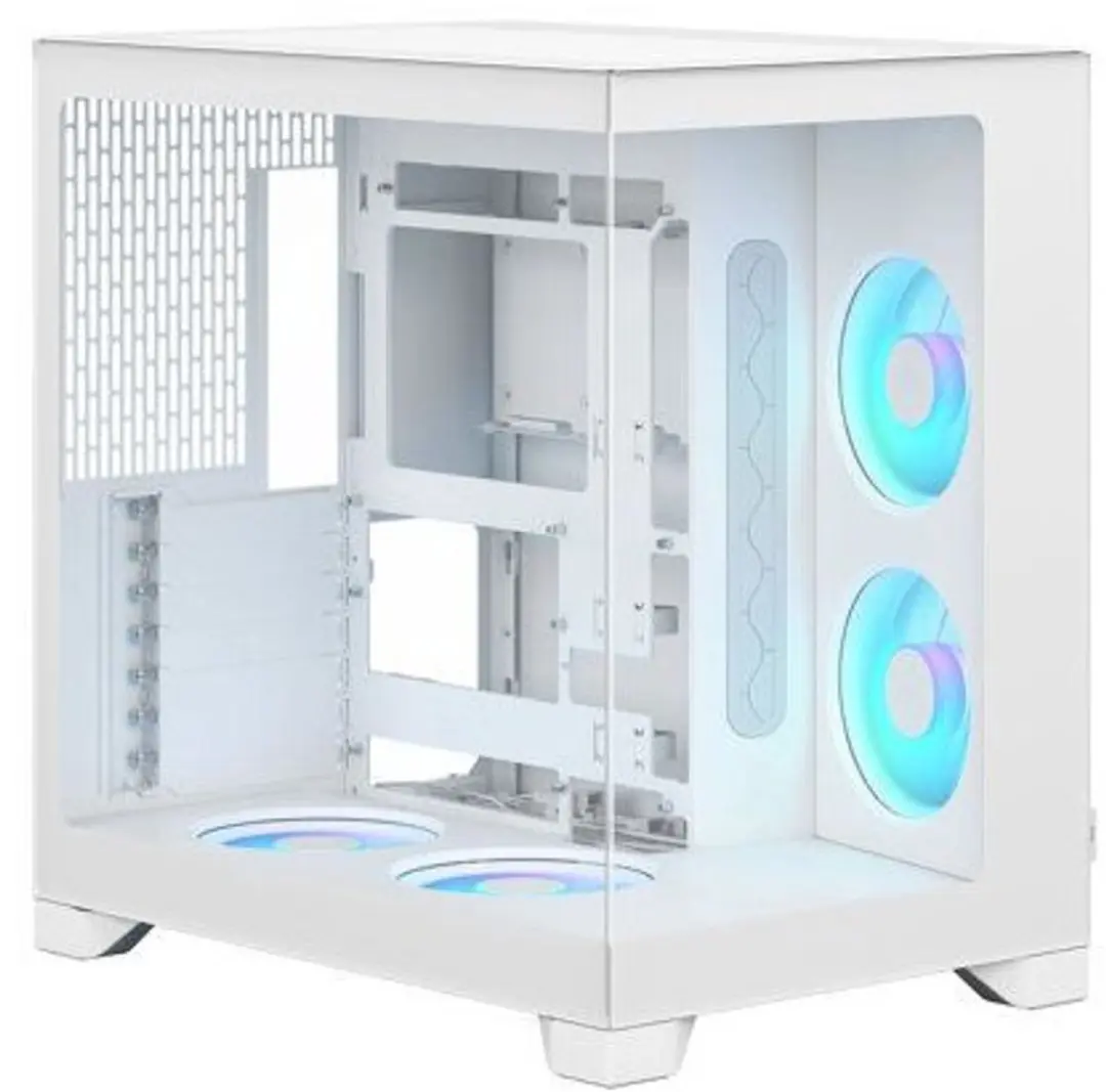 Fractal Design FD-C-POV2A-03 PC Behuizing - Wit - 2x Ventilator