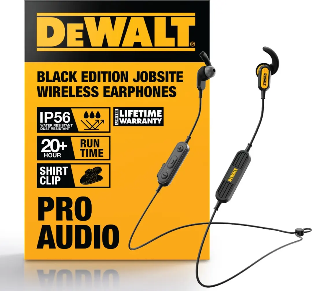 DeWalt DWG 1909935 Bluetooth Oordopjes - Zwart/Geel