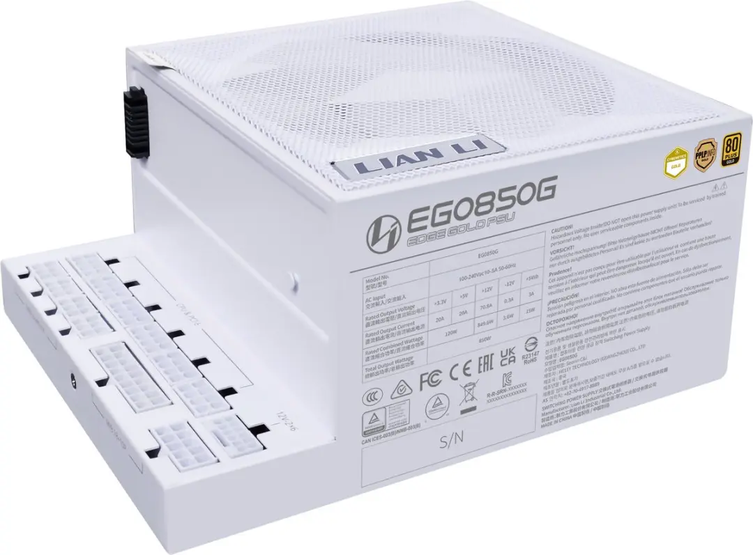 Lian Li Edge Gold 850W G9P.EG0850G.W000.EU Voeding