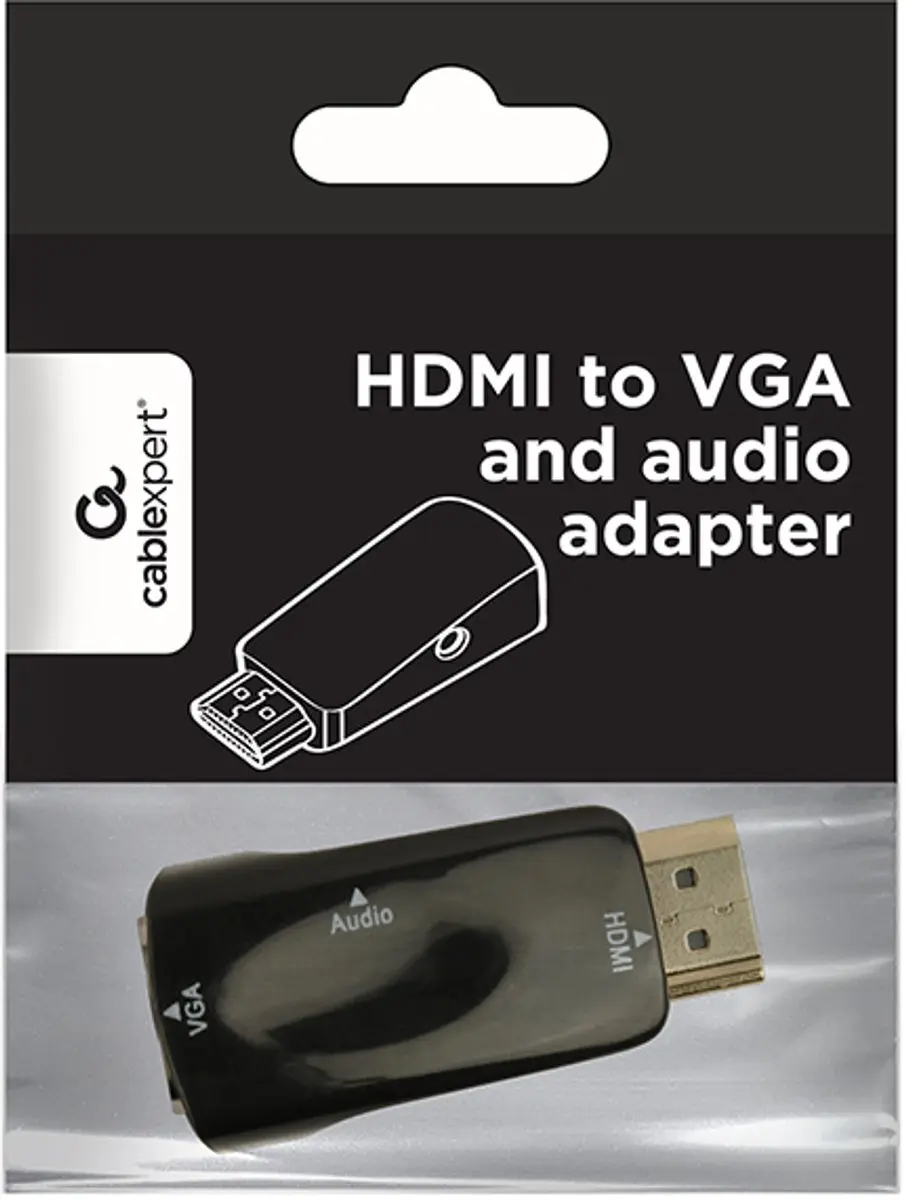Cablexpert HDMI naar VGA Adapter - A-HDMI-VGA-02 - Zwart