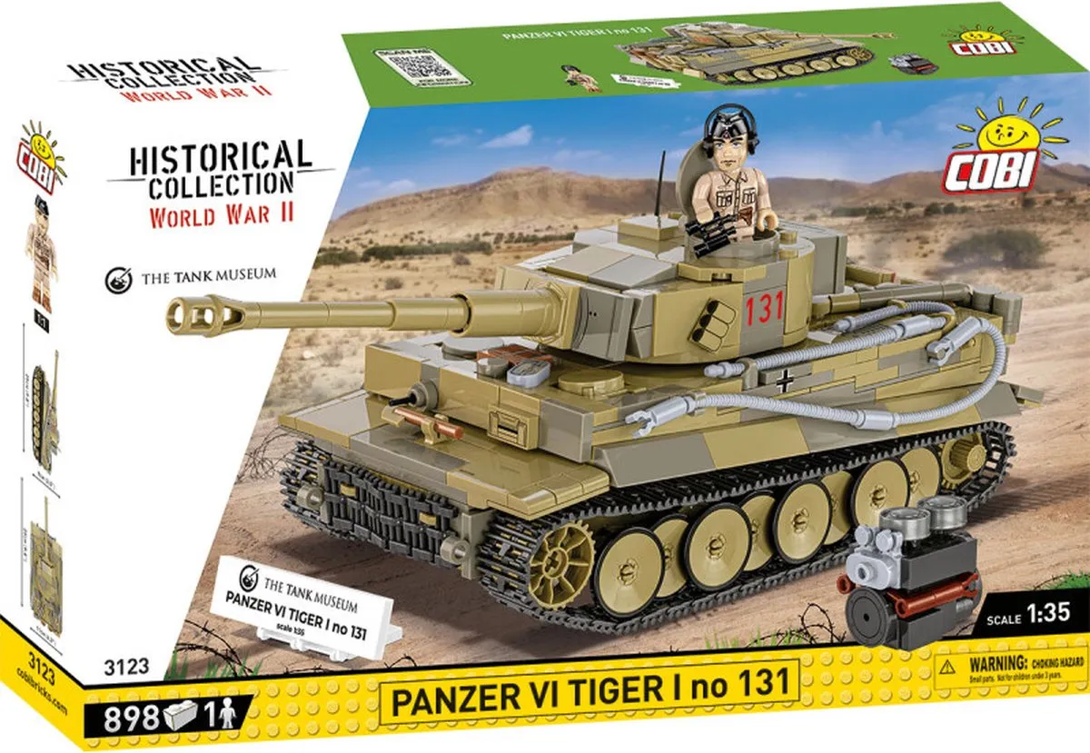 Cobi Panzer VI Tiger I 3123 - 898 Onderdelen - Meerkleurig